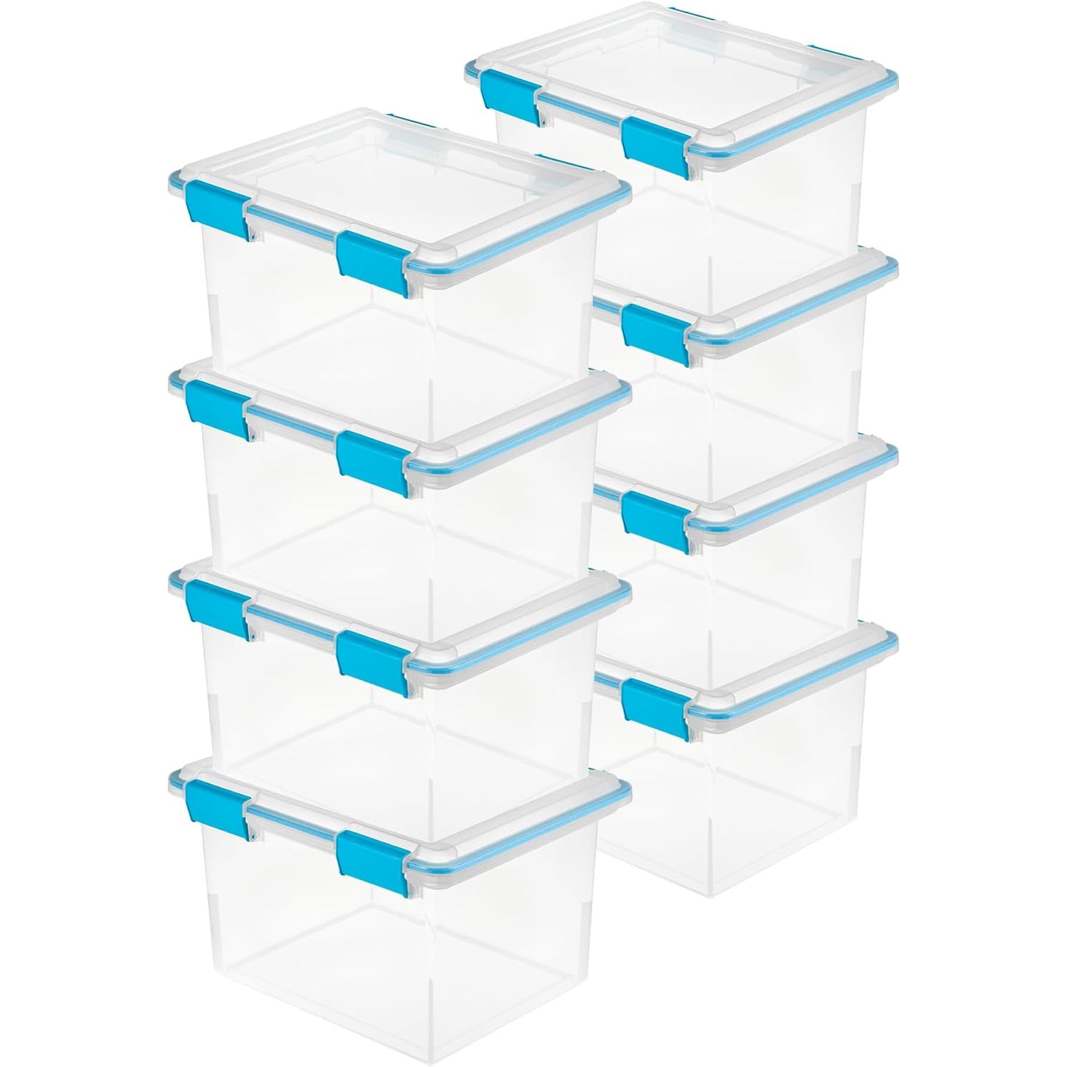 Home Bathroom Cabinets - Gasket Storage Box with Lids for