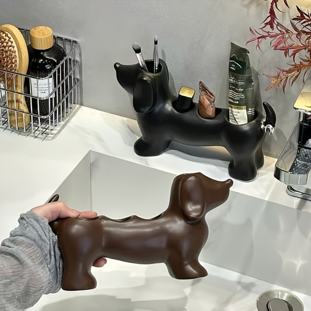 Home Bathroom Supplies - Dachshund Toothbrush Holder Cute Animal Dog-Shaped
