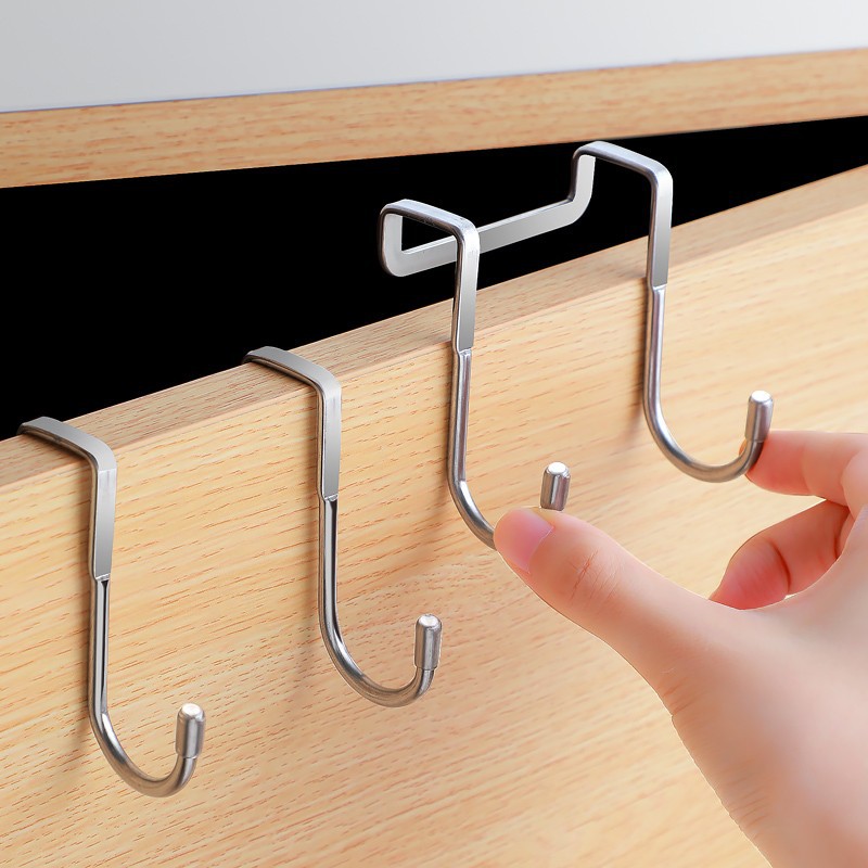 Home Bathroom Furniture - 1/5pcs Stainless Steel Double S-Shape Hook