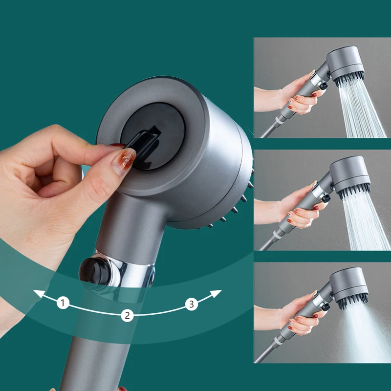 3 Modes Shower Head High Press - đánh giá và giá Home Bath