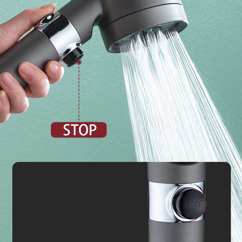 3 Modes Shower Head High Press - đánh giá và giá Home Bath