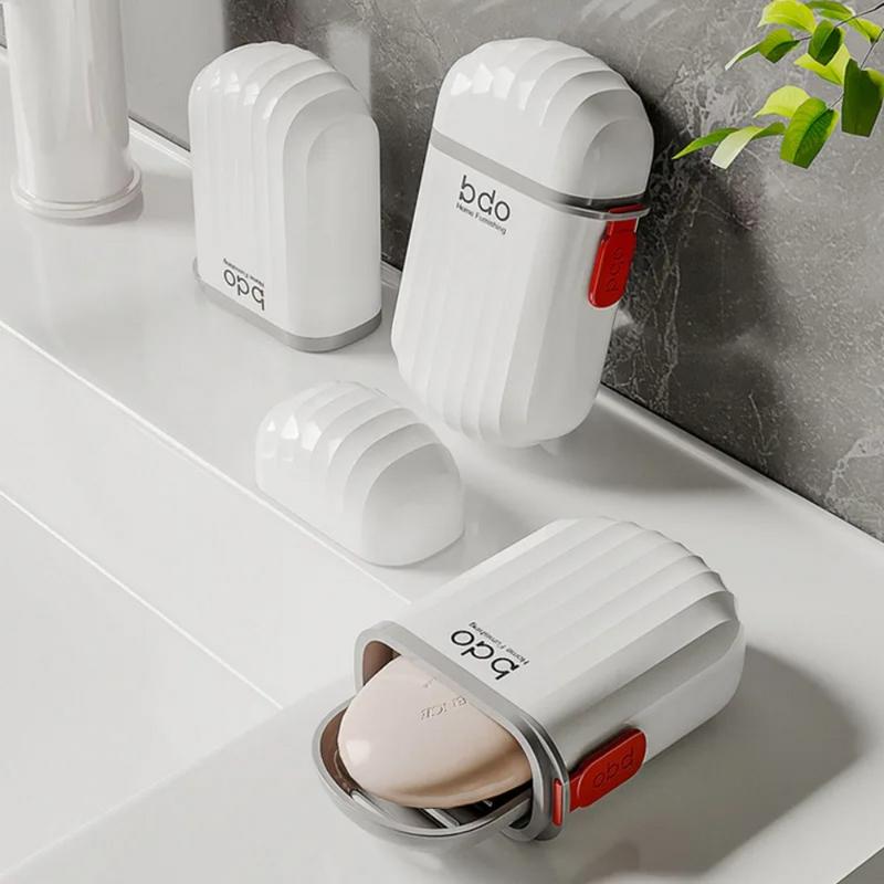 1Pc Travel Soap Dish with Drai - đánh giá và giá Home Bathroom Supplies
