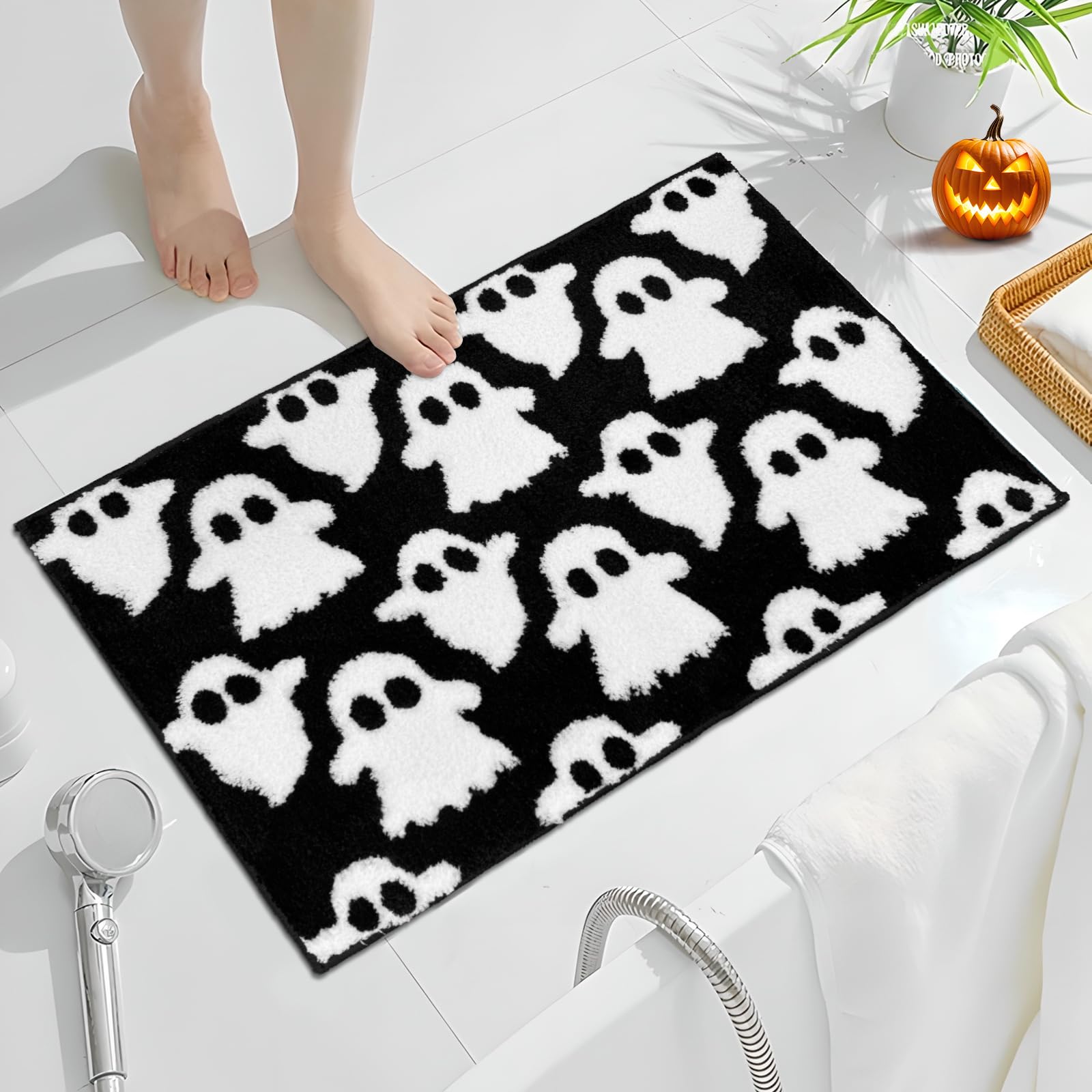 VIKAMA Halloween Ghost Bath Ma - đánh giá và giá Zara Home Bathroom Mat