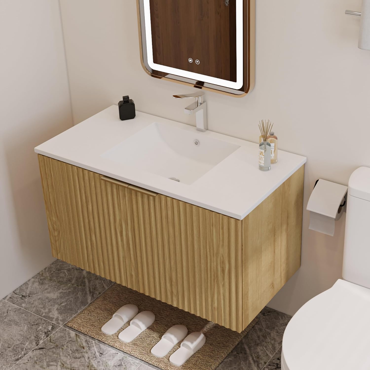 Modern Floating Bathroom Vanit - đánh giá và giá Home Bathroom Cabinets