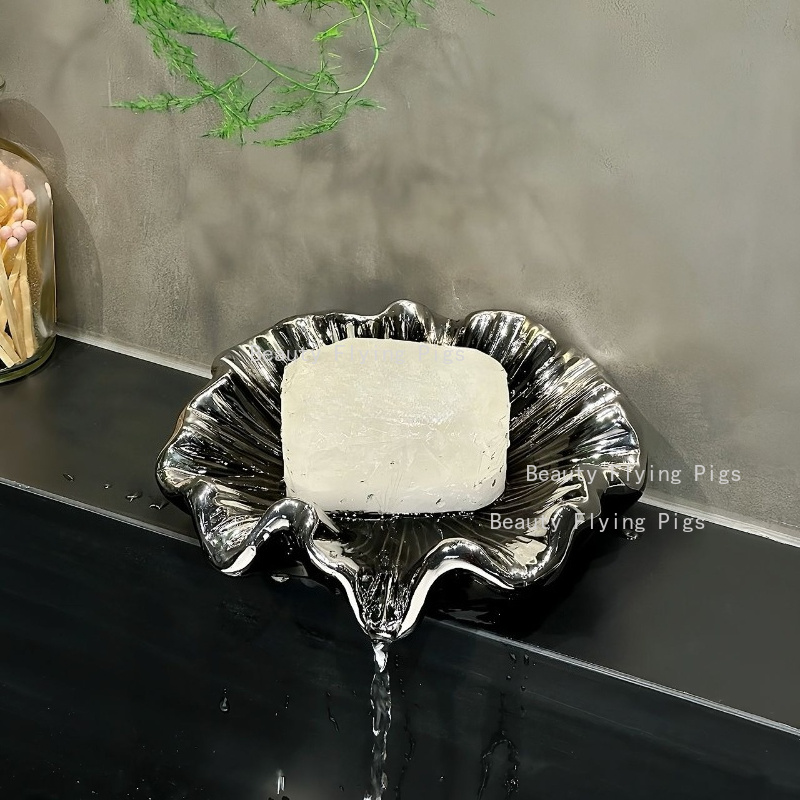 1PC Irregular Lotus Leaf Ceram - đánh giá và giá Home Bathroom Key