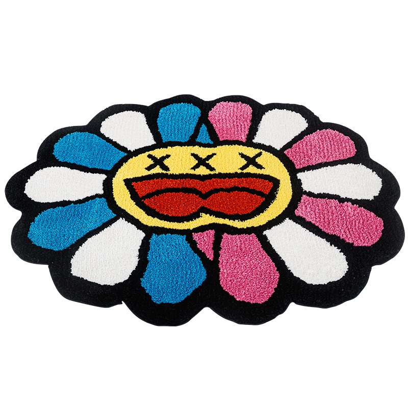 Double Face Pink Blue Smiling  - đánh giá và giá Zara Home Bathroom Mat