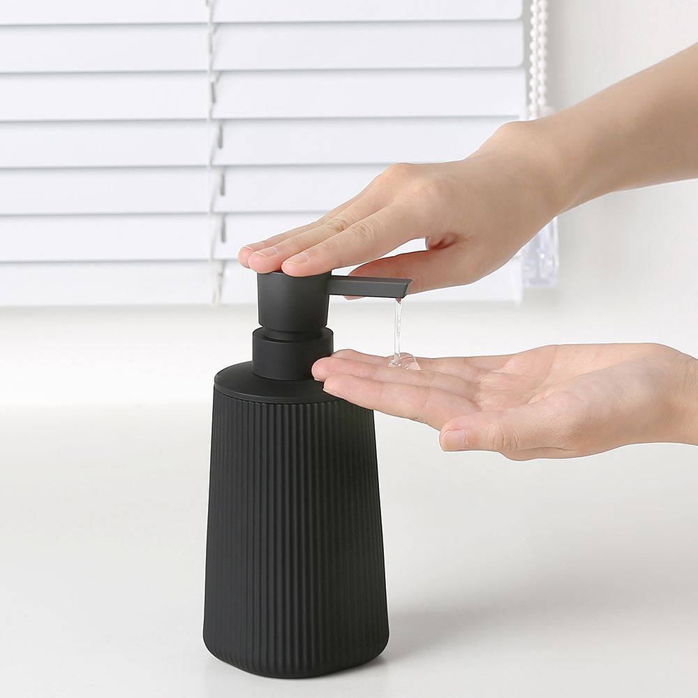 Modern Ribbed Plastic Liquid S - đánh giá và giá Home Bathroom Soap Dispenser