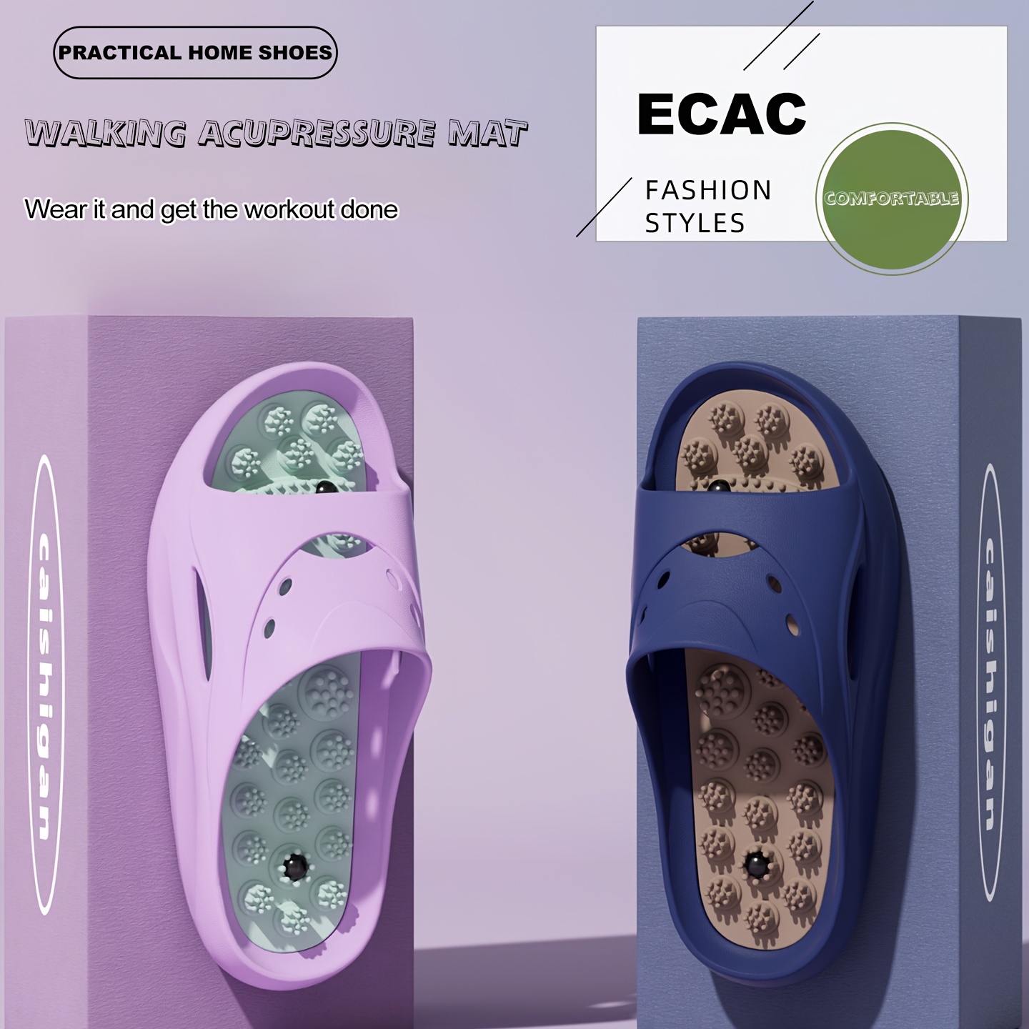 Women Men EVA Massage Slippers - đánh giá và giá Home Bath