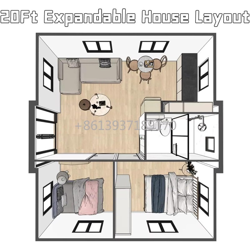 20ft  2 Bedroom Tiny House wit - đánh giá và giá Tiny Home Bathroom Kitchen