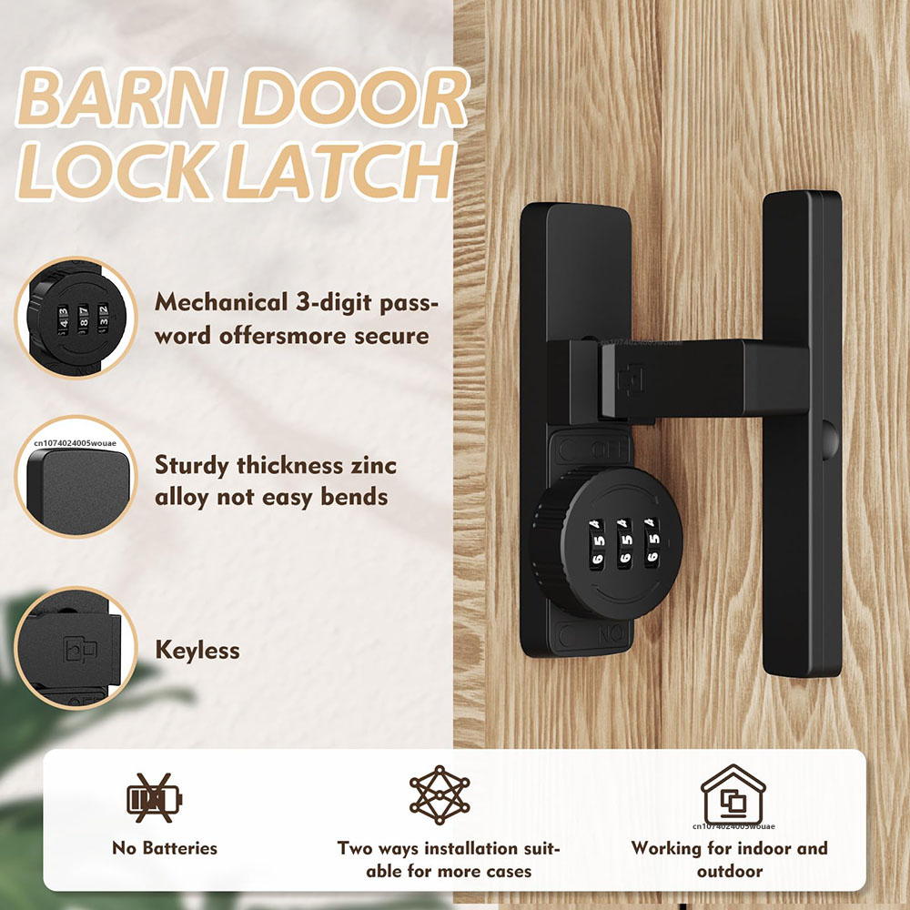 Security Barn Door Lock 3-Digi - đánh giá và giá Home Bathroom Cabinets
