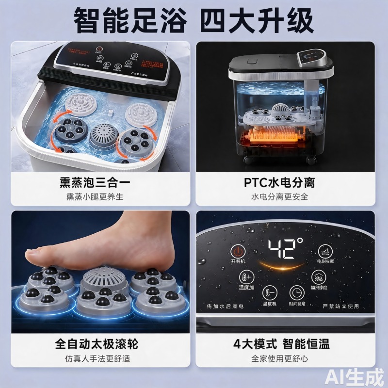 Electric Foot Bath Bucket, Con - đánh giá và giá Home Bath
