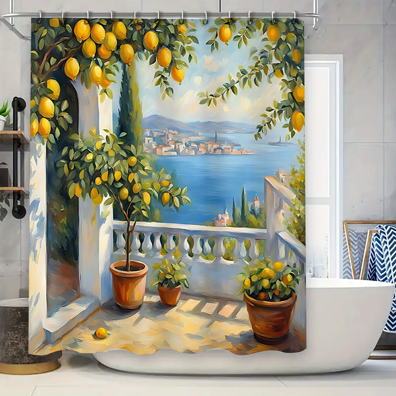 Mediterranean Lemon Garden Sho - đánh giá và giá Home Bathroom Decor Ideas