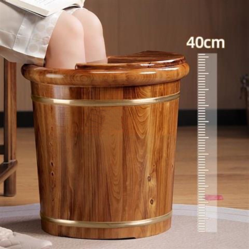 Wooden Foot Soaking Bucket, So - đánh giá và giá Home Bath
