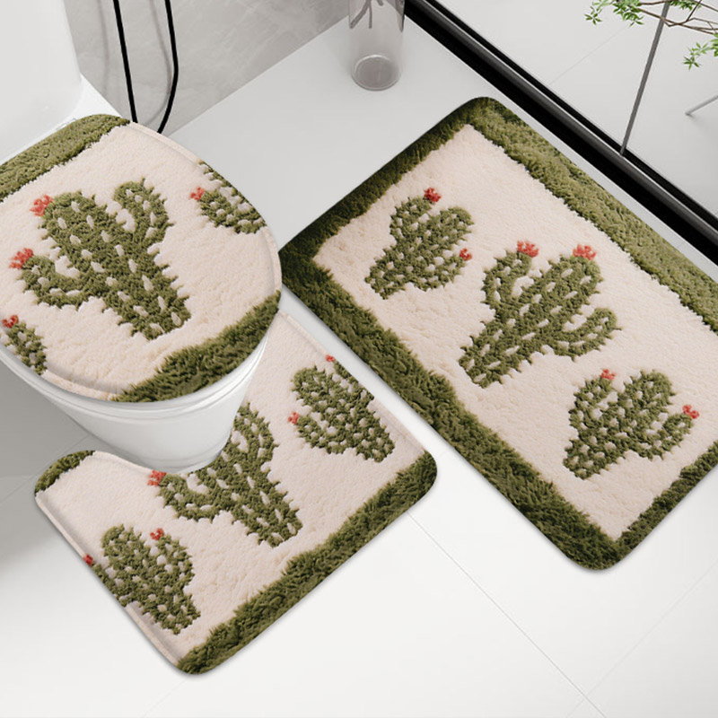 3pcs Plant Flower Bathroom Flo - đánh giá và giá Zara Home Bathroom Mat