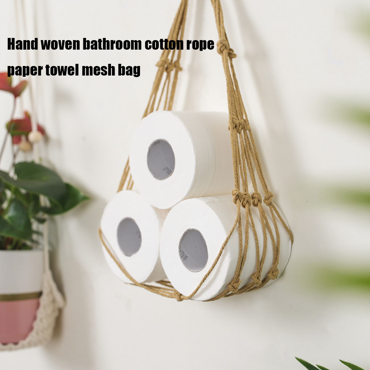 Natural Toilet Paper Holder, R - đánh giá và giá Tiny Home Bathroom Kitchen