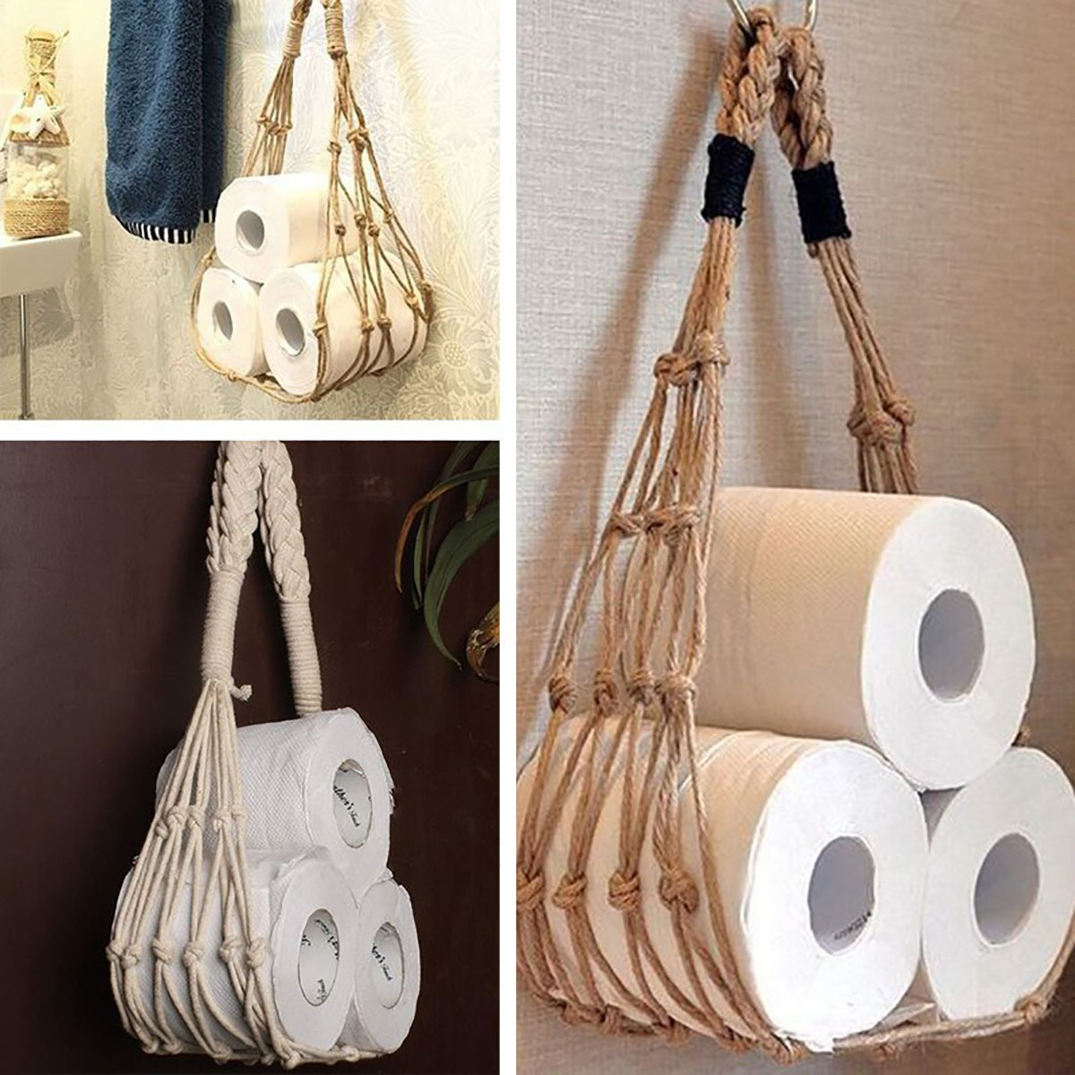 Natural Toilet Paper Holder, R - đánh giá và giá Tiny Home Bathroom Kitchen