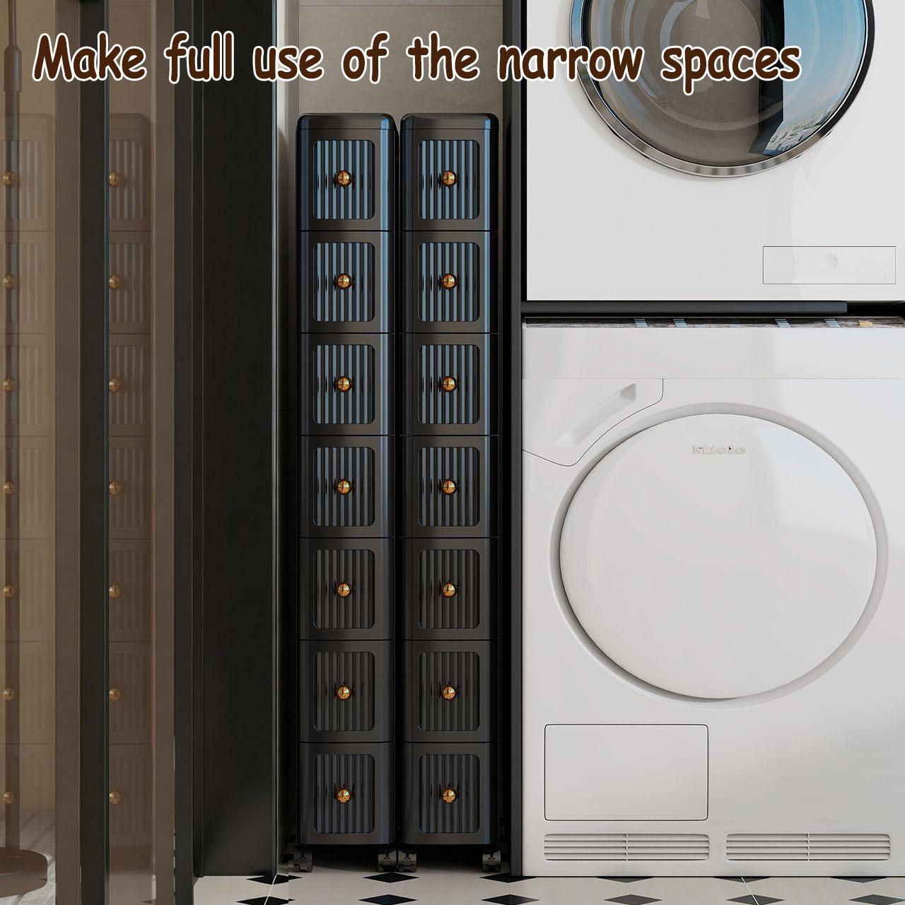 15CM Narrow Gap Drawer Storage - đánh giá và giá Home Bathroom Cabinets