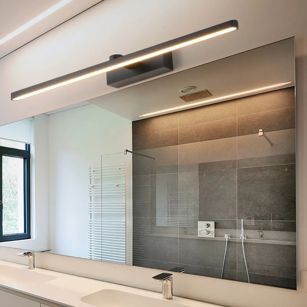 JOYINLED 40CM Black LED Mirror - đánh giá và giá Home Bathroom Cabinets