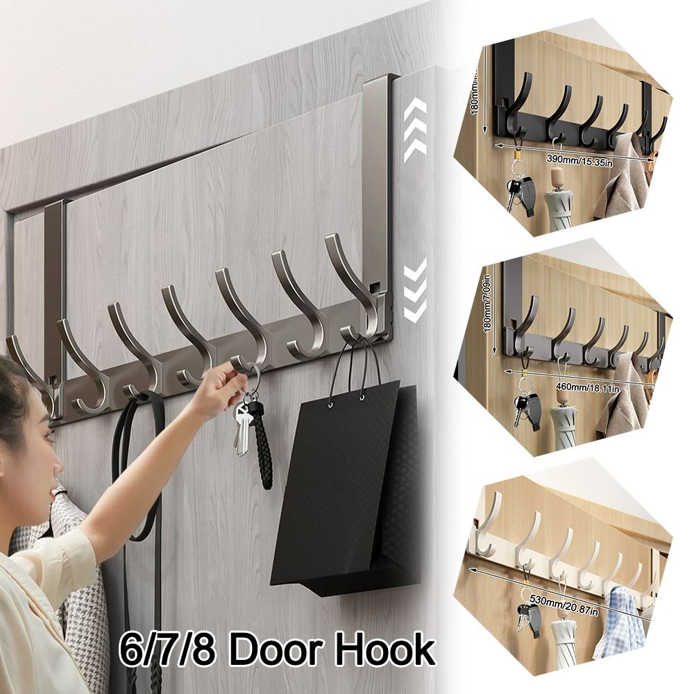 Punch-free 6/7/8 Door Hook Tra - đánh giá và giá Tiny Home Bathroom Kitchen