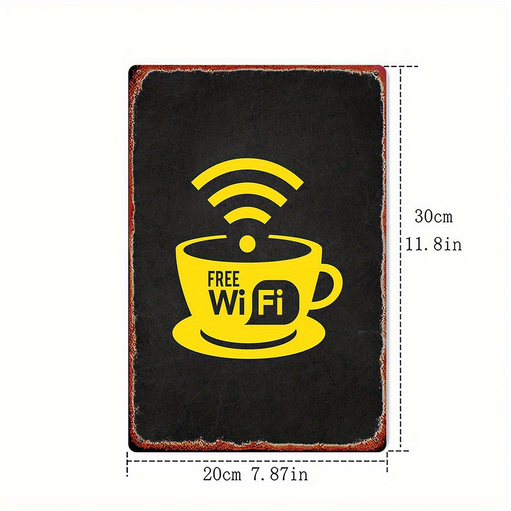 2D Vintage Metal Sign, WiFi Zo - đánh giá và giá Home Bathroom Decor Ideas