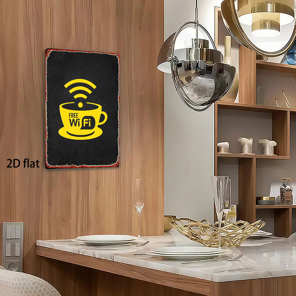 2D Vintage Metal Sign, WiFi Zo - đánh giá và giá Home Bathroom Decor Ideas