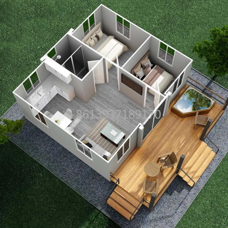 20FT Foldable Expandable 2 Bed - đánh giá và giá Tiny Home Bathroom Kitchen