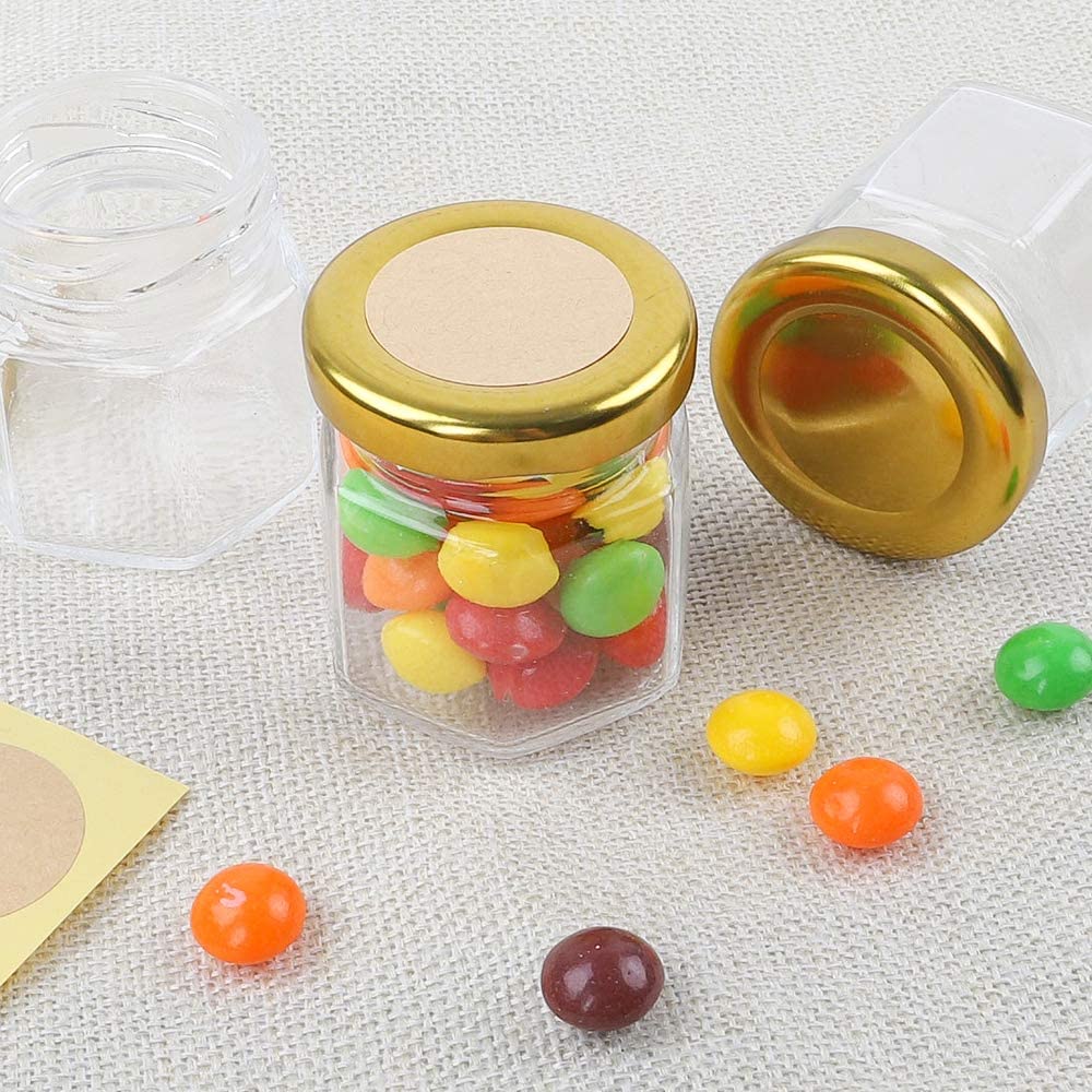 Lục Giác Lọ Thủy Tinh Cao Cấp  - đánh giá và giá Bath Salts Jar