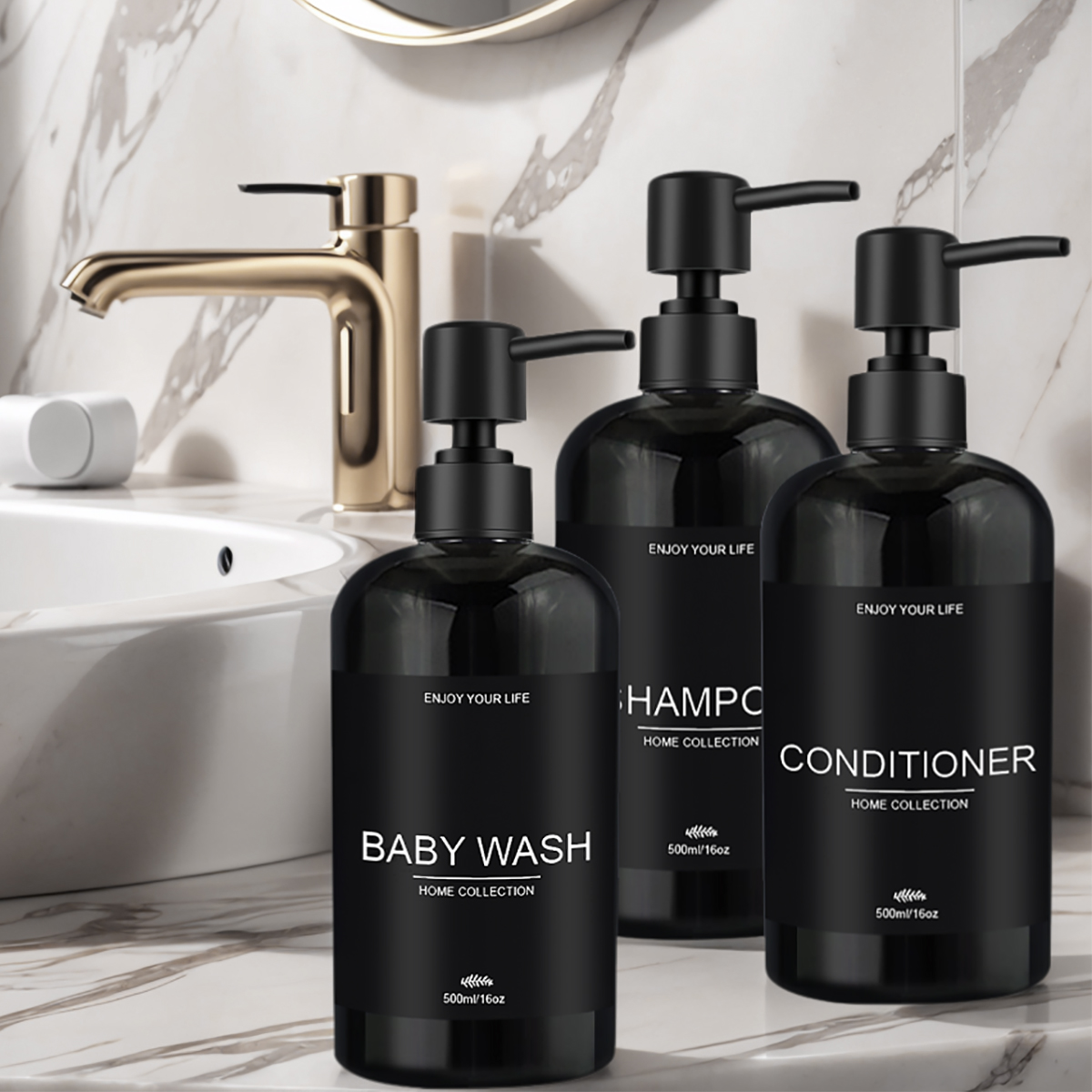3pcs Bathroom Refillable Empty - đánh giá và giá Home Bathroom Soap Dispenser