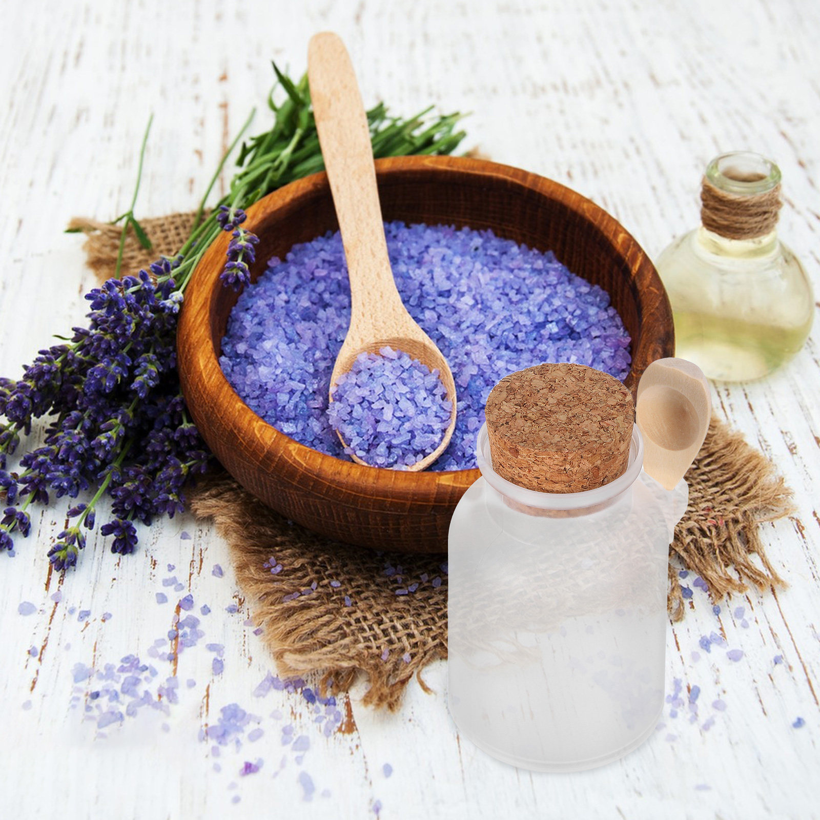 8Pcs Frosted Bath Salt Bottles - đánh giá và giá Bath Salts Jar